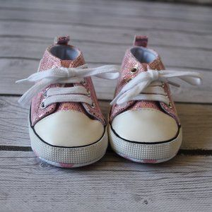 Sparkly Pink Baby Shoes